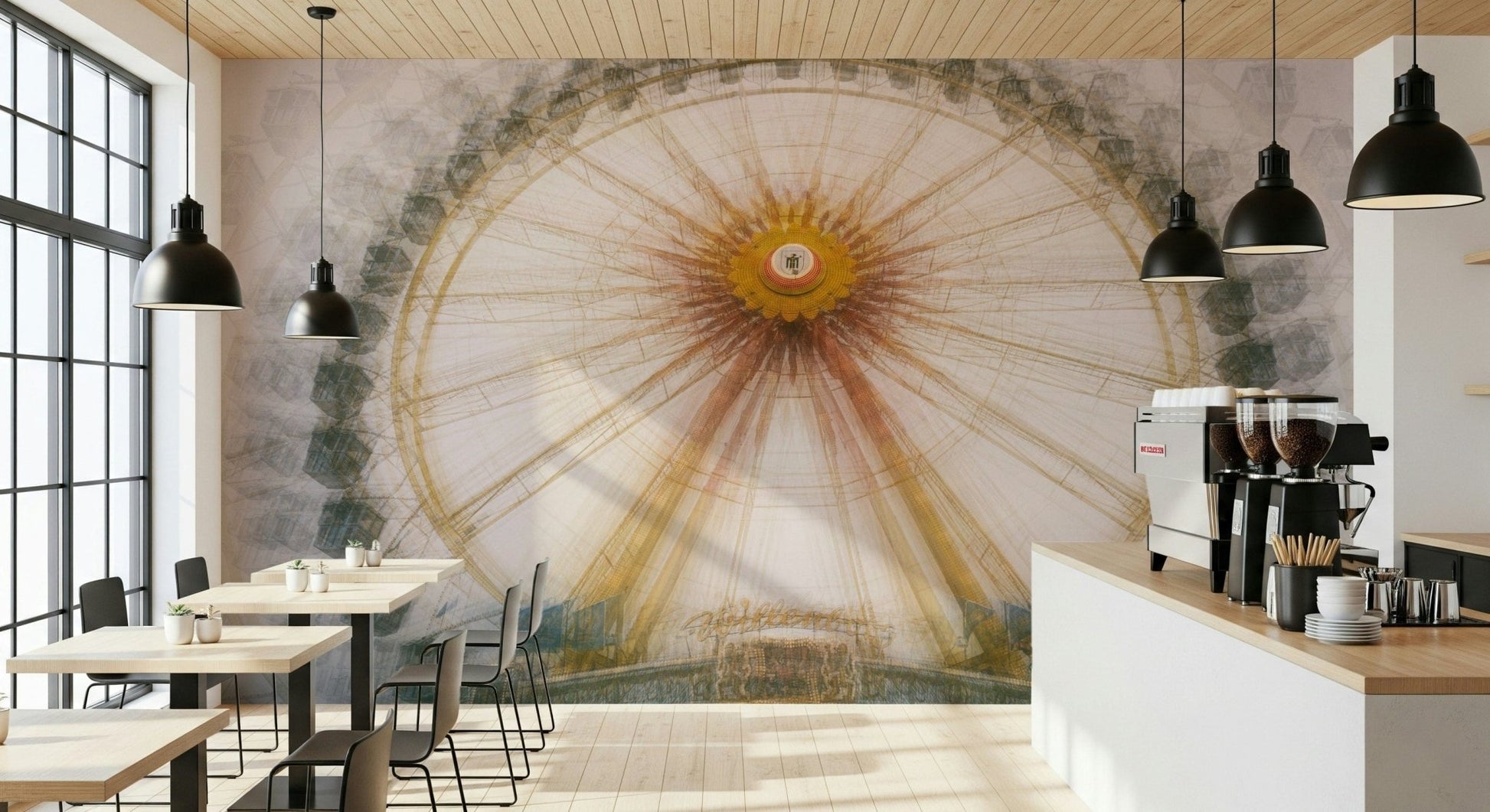 A classic natural theme wallpaper for walls.