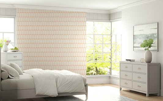 Golden sand Wallpaper in an upscale dining area.