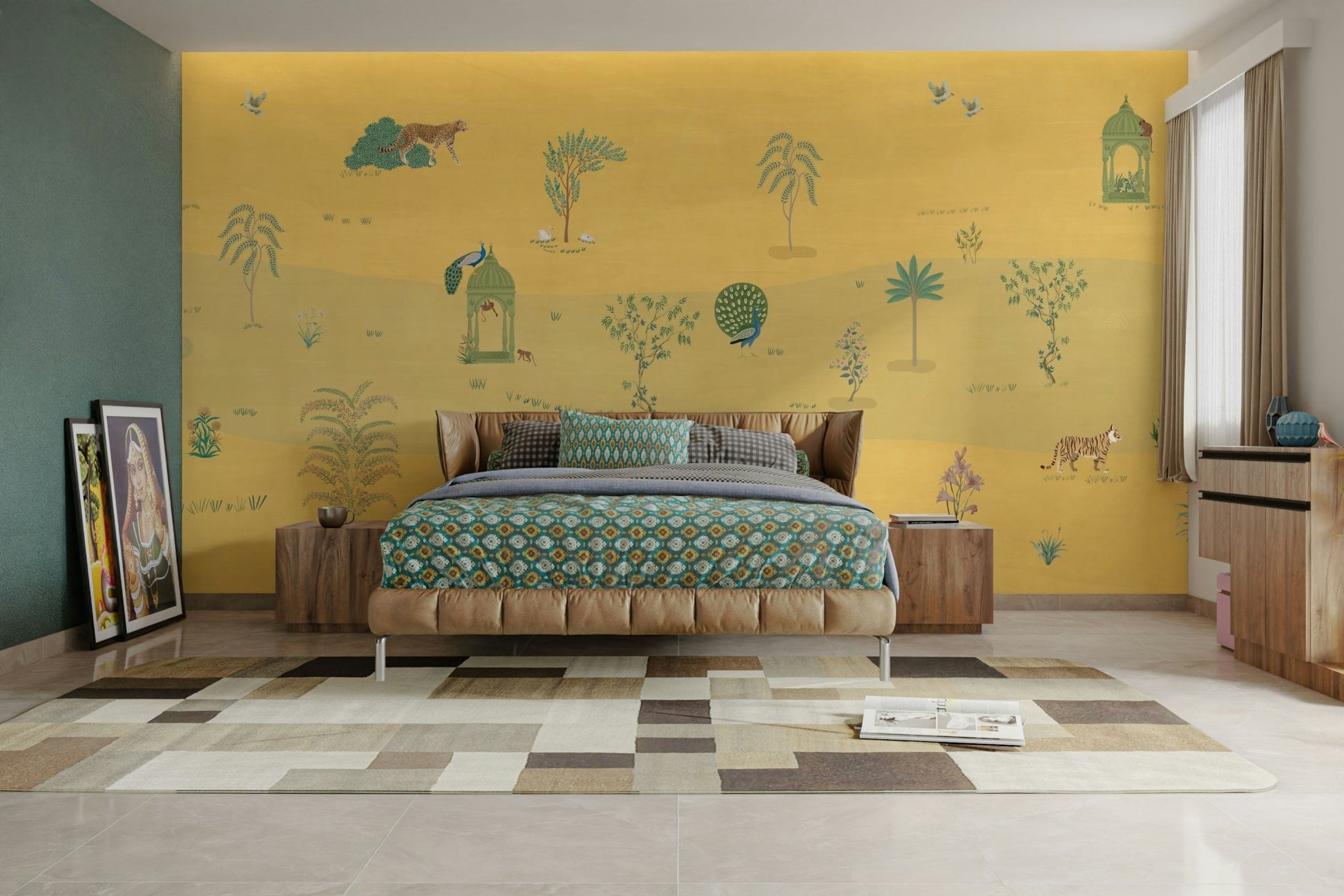 The background is a golden landscape with hills and acacia trees. GD4092

