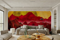 Warm sunset forest view mural GD103

