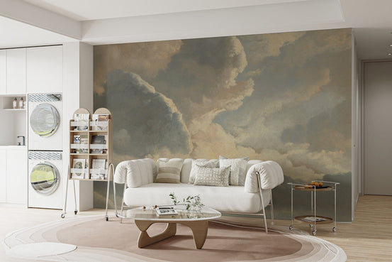 Golden cloud wallpaper for serene ambiance B715
