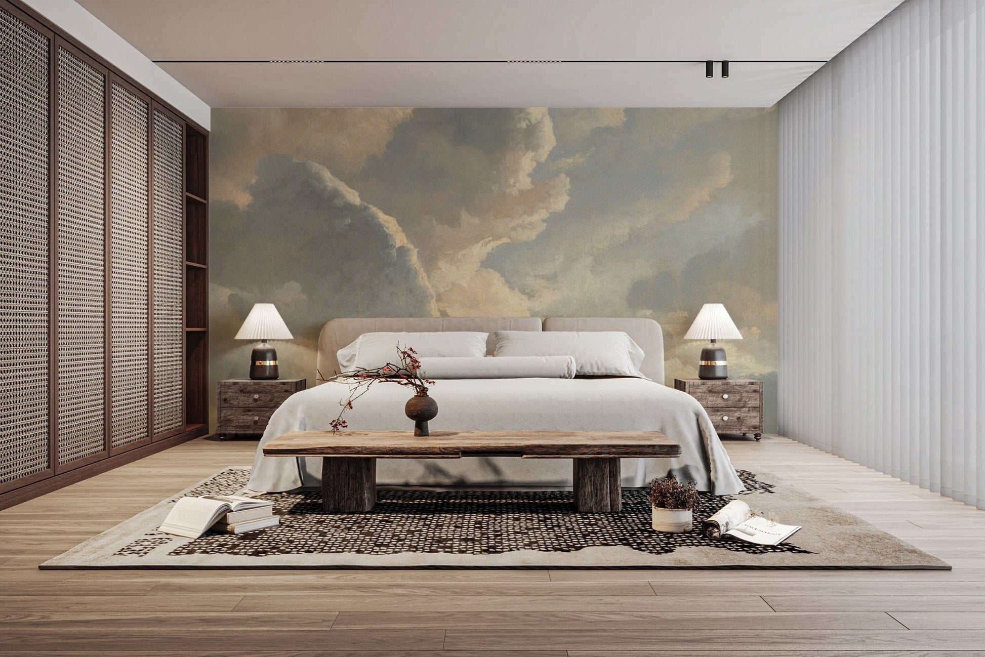 Serene sky wallpaper with dreamy clouds
