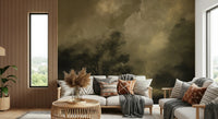A contemplative gentle light wallpaper mural for a feature wall., GD5583