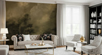 A calming abstract design wallpaper mural that defines a space., GD5583