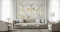 A beautiful modern art wall mural of delicate flowers., GD5259