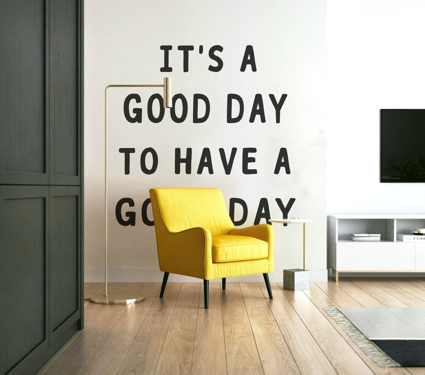 Uplifting and positive message on wallpaper. GD2955

