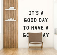 Focus on the typography and its message. GD2955

