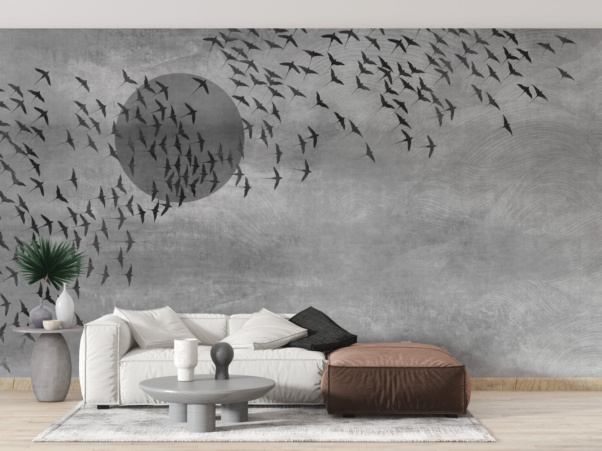 Gothic Flock Gray witch wall mural