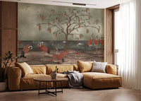 Graceful Cranescapes Wall Mural