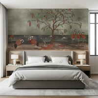Graceful Cranescapes Wall Mural