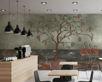 Graceful Cranescapes Wall Mural