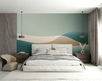 Smooth gradient transition wall mural for modern spaces

