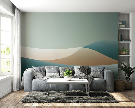 Gradient Horizons wall mural with soft gradient design, GD2240