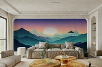 The mountains are a central focus of the image.

