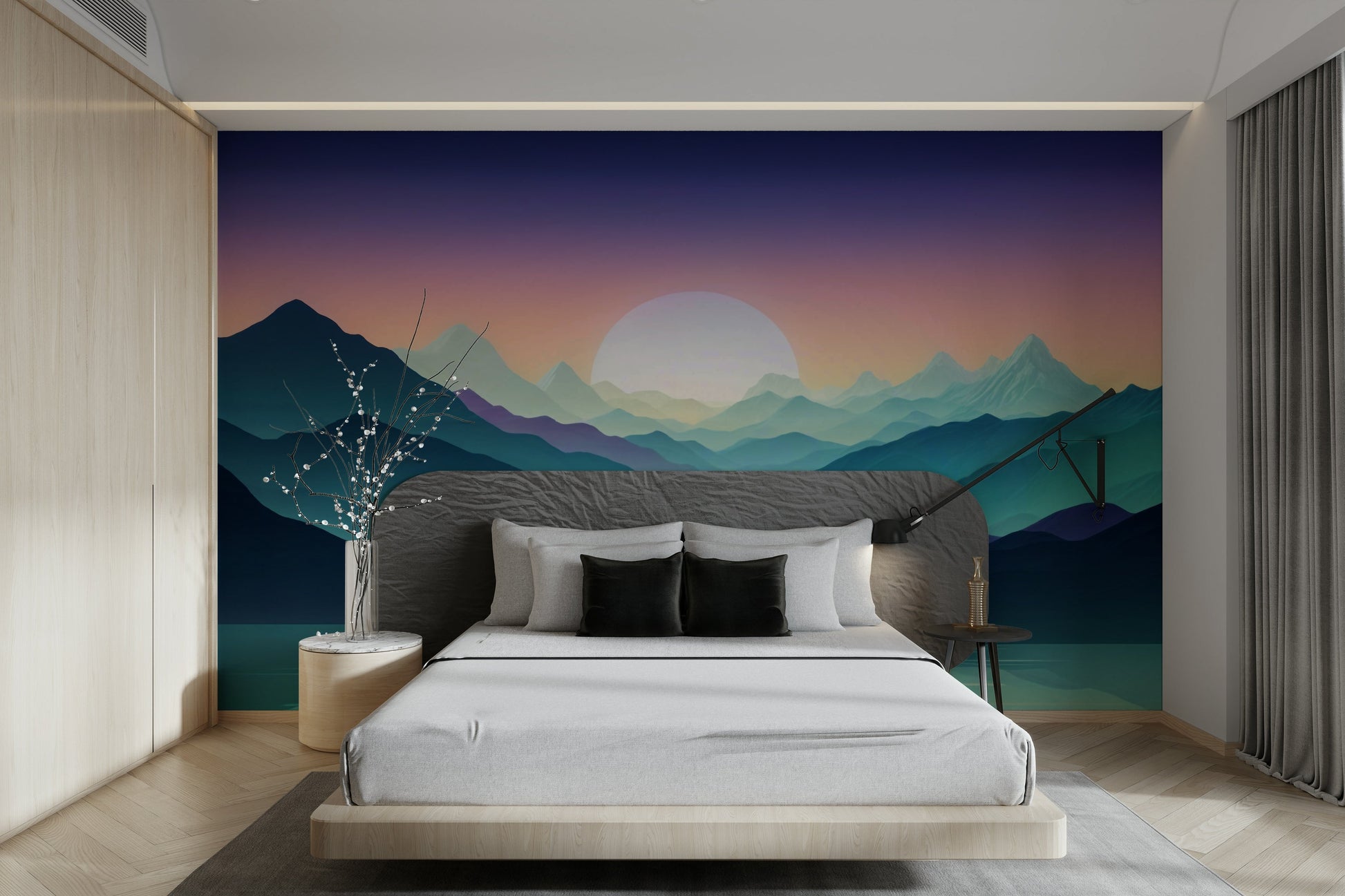 The colors are soft, gentle, and muted with a subtle gradient.

