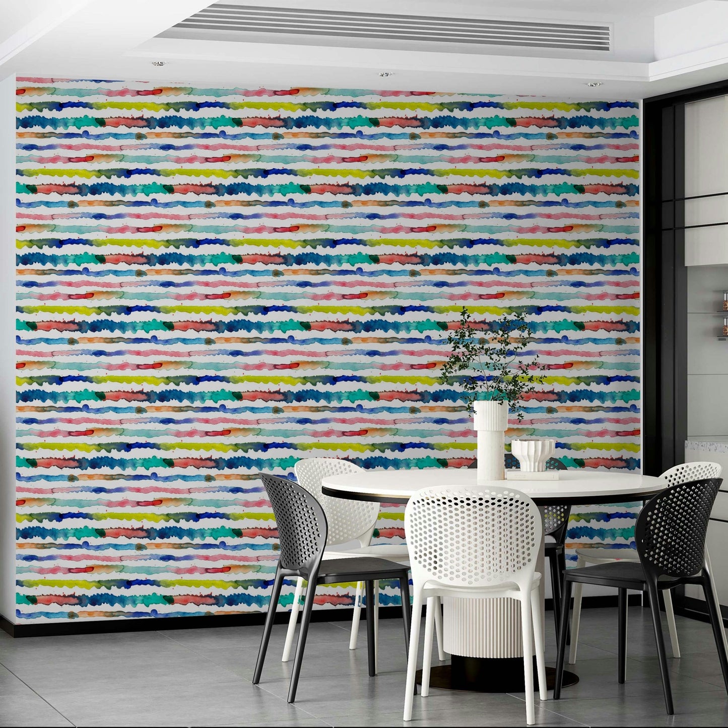 Fluid abstract stripes wallpaper

