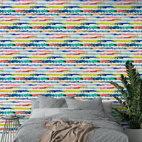 Gradient stripe wall wallpaper

