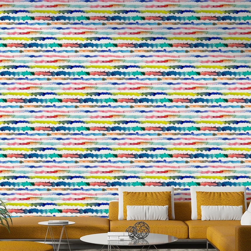 Artistic stripe wallpaper design

