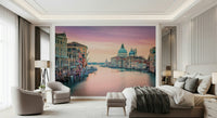 Beautiful Italian scene Grand Canal Dream Wall Mural, unique water scene.