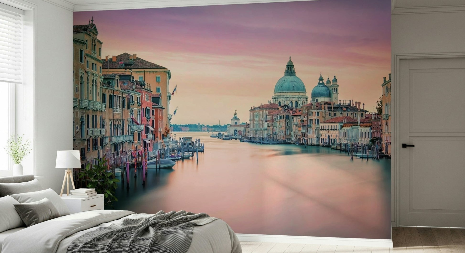 Italian architecture Grand Canal Dream Wall Mural, unique wallpaper for walls.