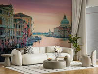 Venetian buildings row Grand Canal Dream gorgeous large-format wallpaper.