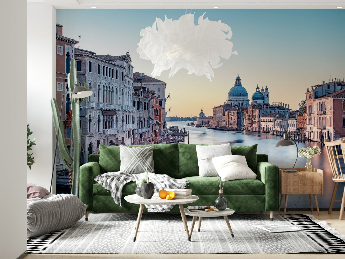 Realistic depth effect Grand Canal Serenity wall mural for bedrooms.