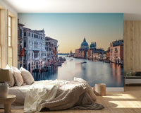 Grand Canal Serenity wallpaper showing historic buildings by water.