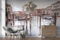 Hallway featuring Grand Canal Vista Wall Mural and city waterfront, GD8753