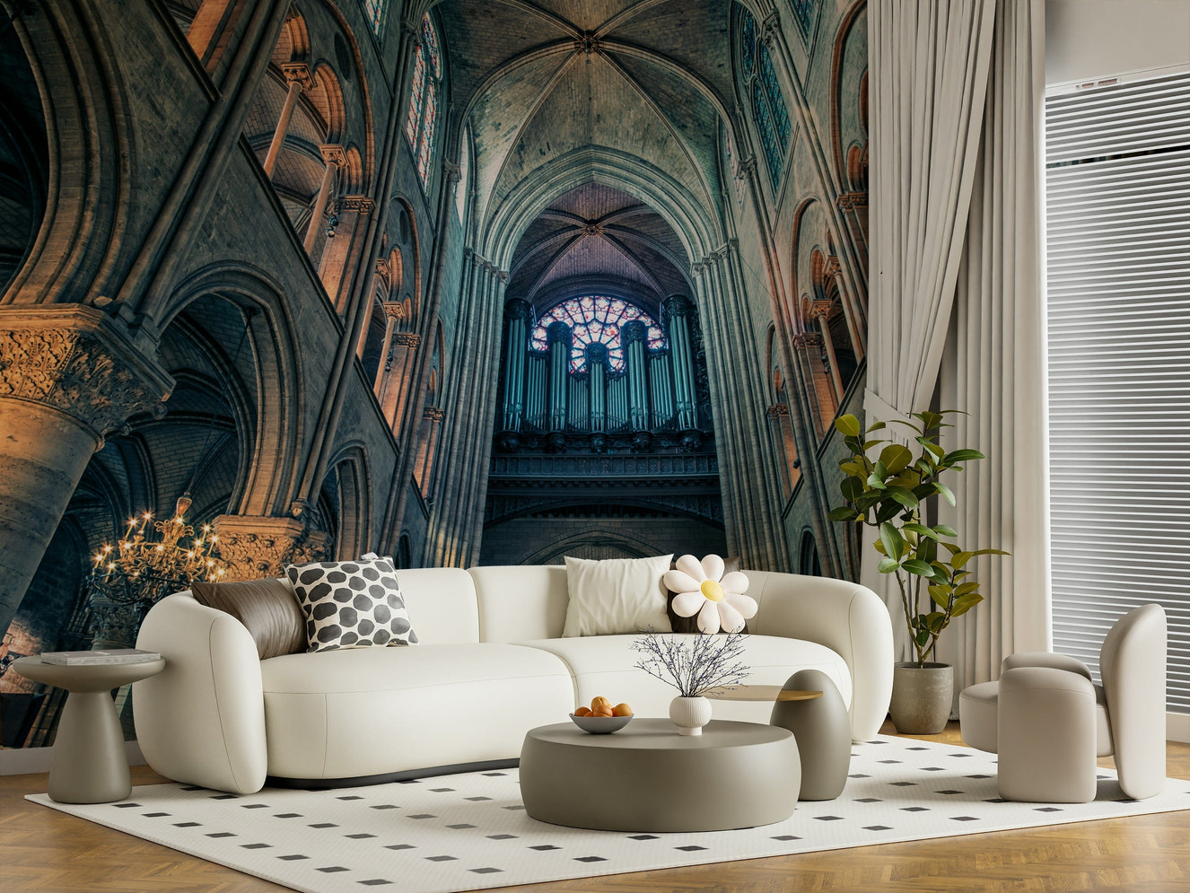 Cathedral Arches Wall Mural