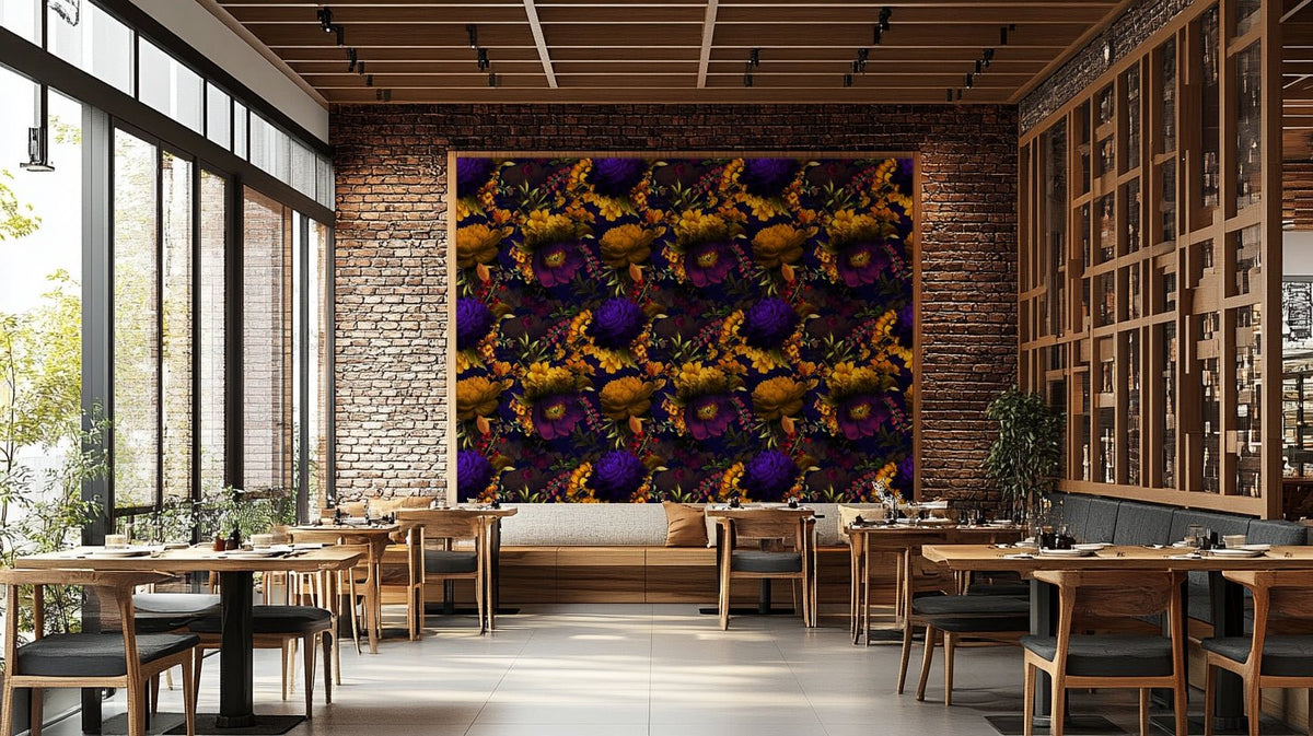 Heritage Gothic Floral Wallpaper for Elegant Interiors, GD1146