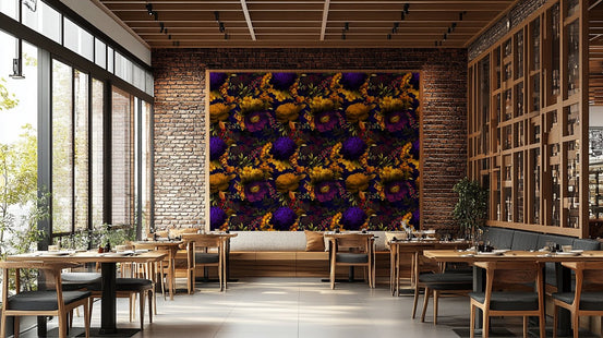 Heritage Gothic Floral Wallpaper for Elegant Interiors, GD1146