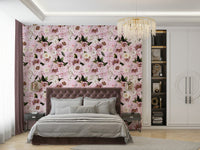 Durable wallpaper for walls with elegant blooms

