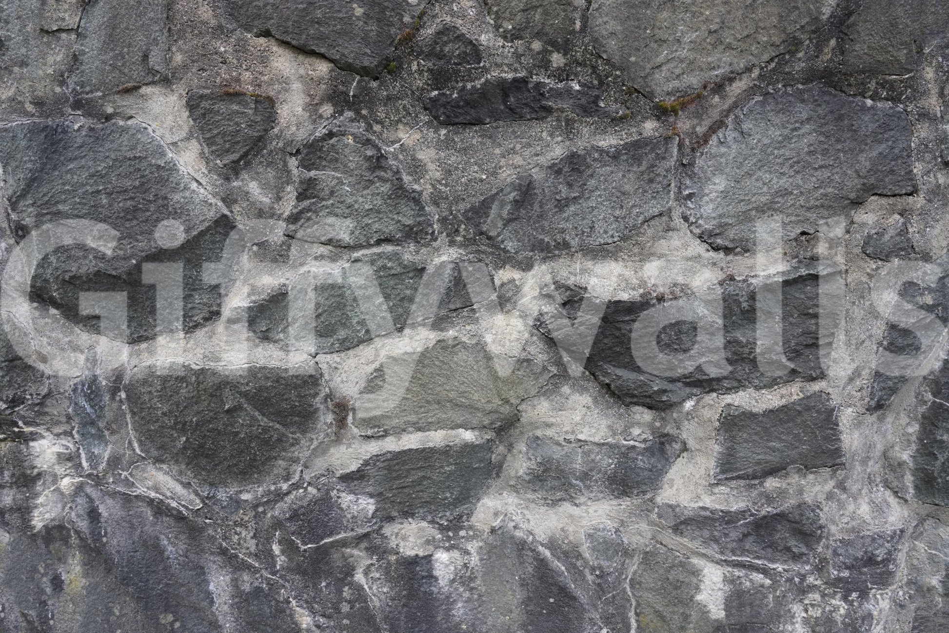 Full wall installation of the stacked granite wallpaper for walls., GD6079