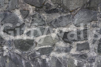 Full wall installation of the stacked granite wallpaper for walls., GD6079