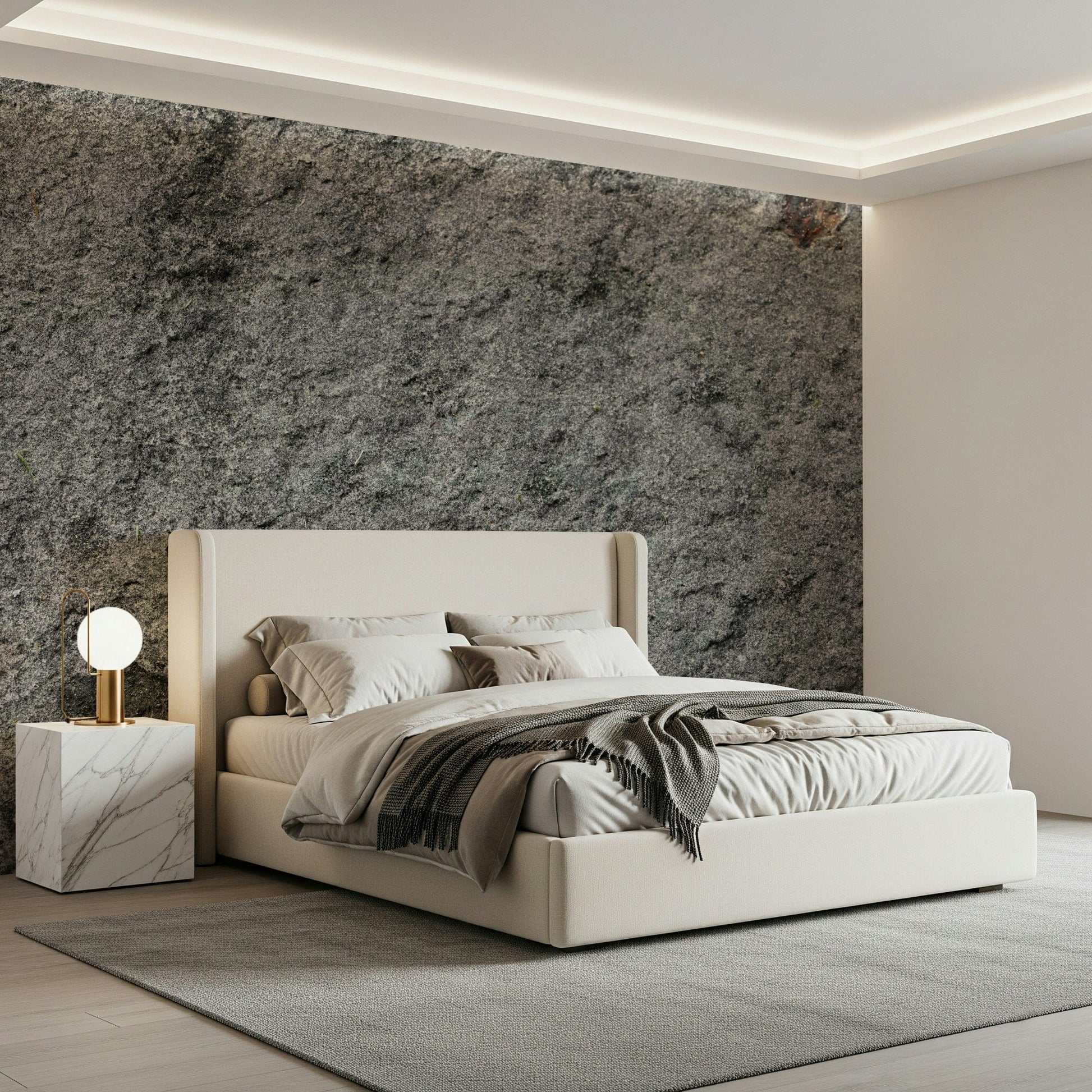 Chic office space with Granite Gray Wall.