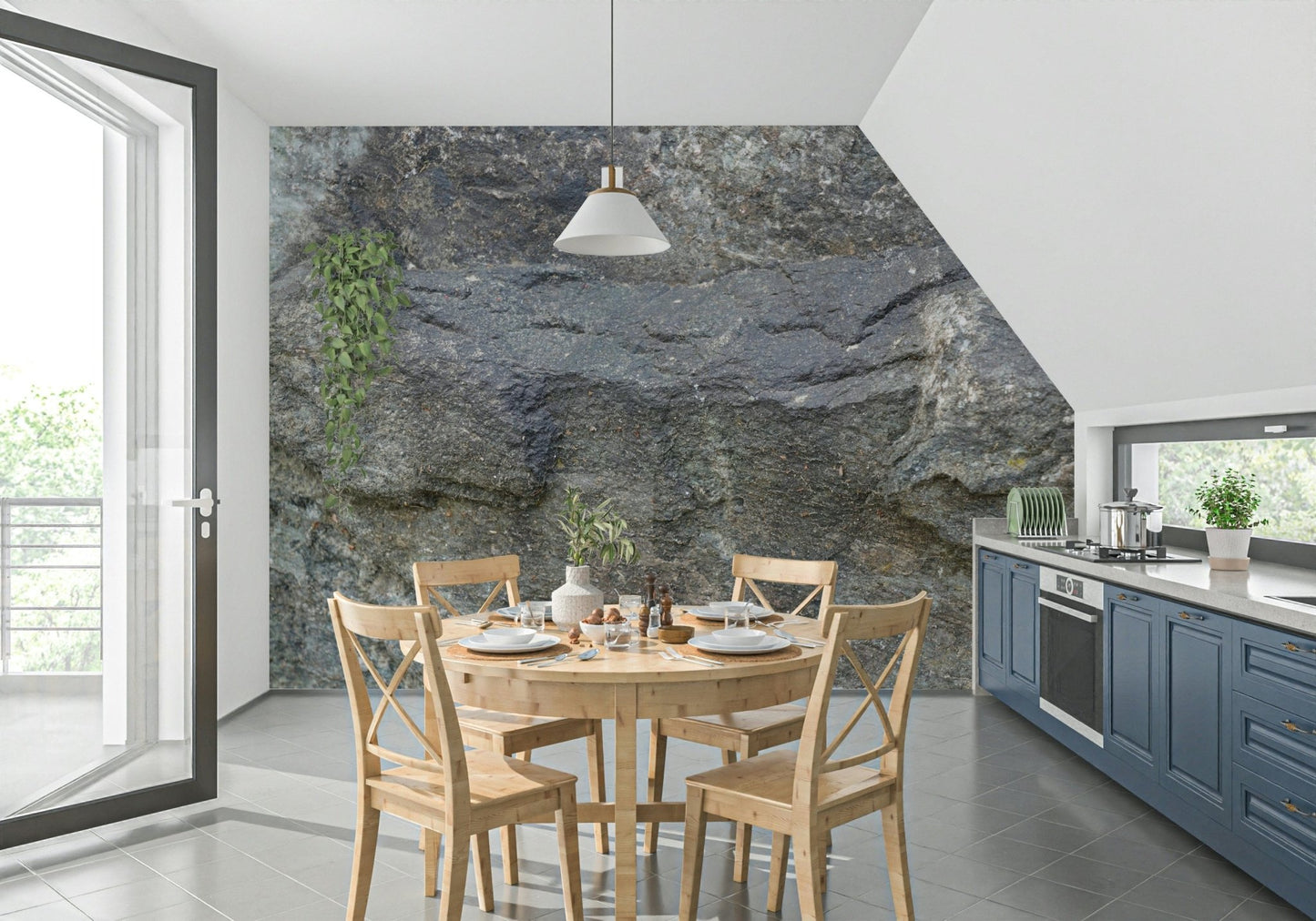 A high-quality minimalist wall mural for walls., GD6041