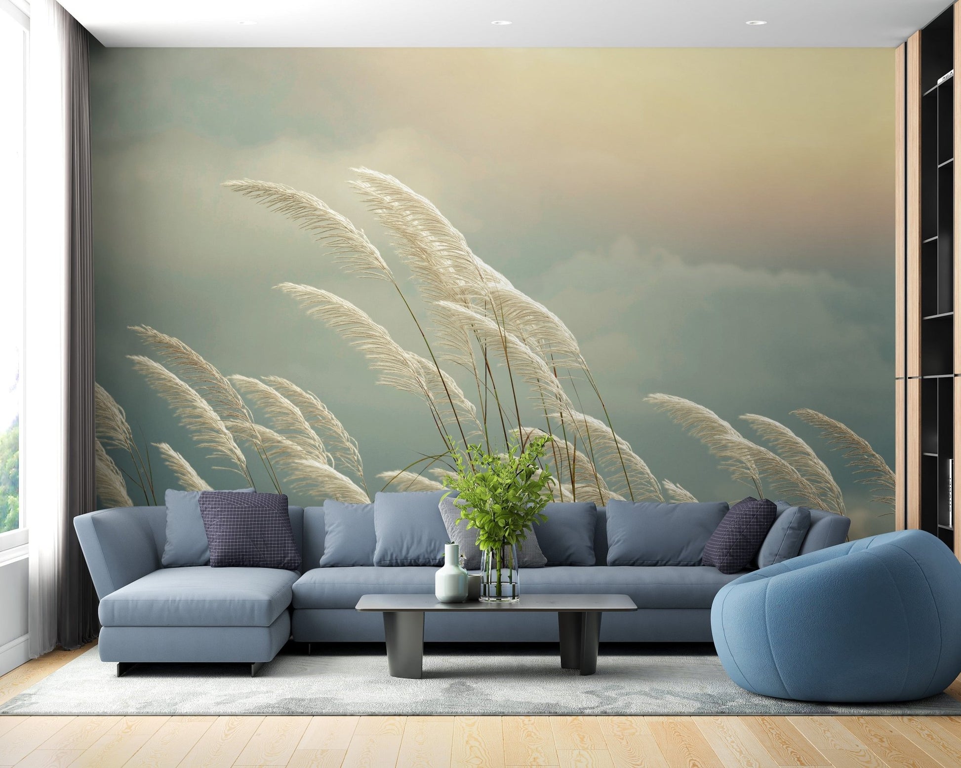 Grass Reeds Spring Wallpaper Murals - Giffywalls