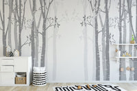 Misty bamboo forest wallpaper for kids room A595