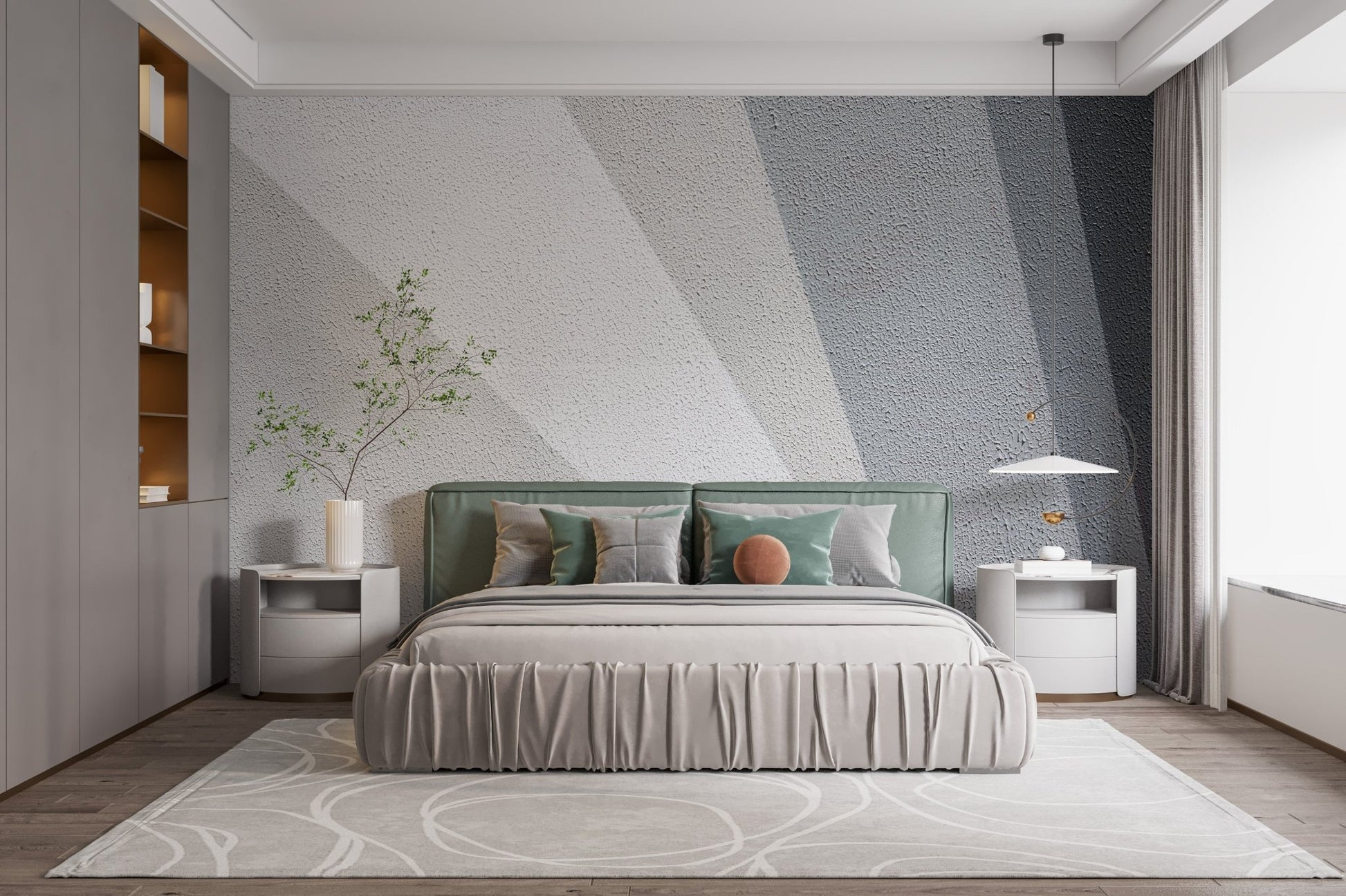 Gray Concrete Wallpaper Mural - Giffywalls A796
