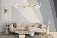 Textured gray concrete wallpaper mural for modern decor. A796