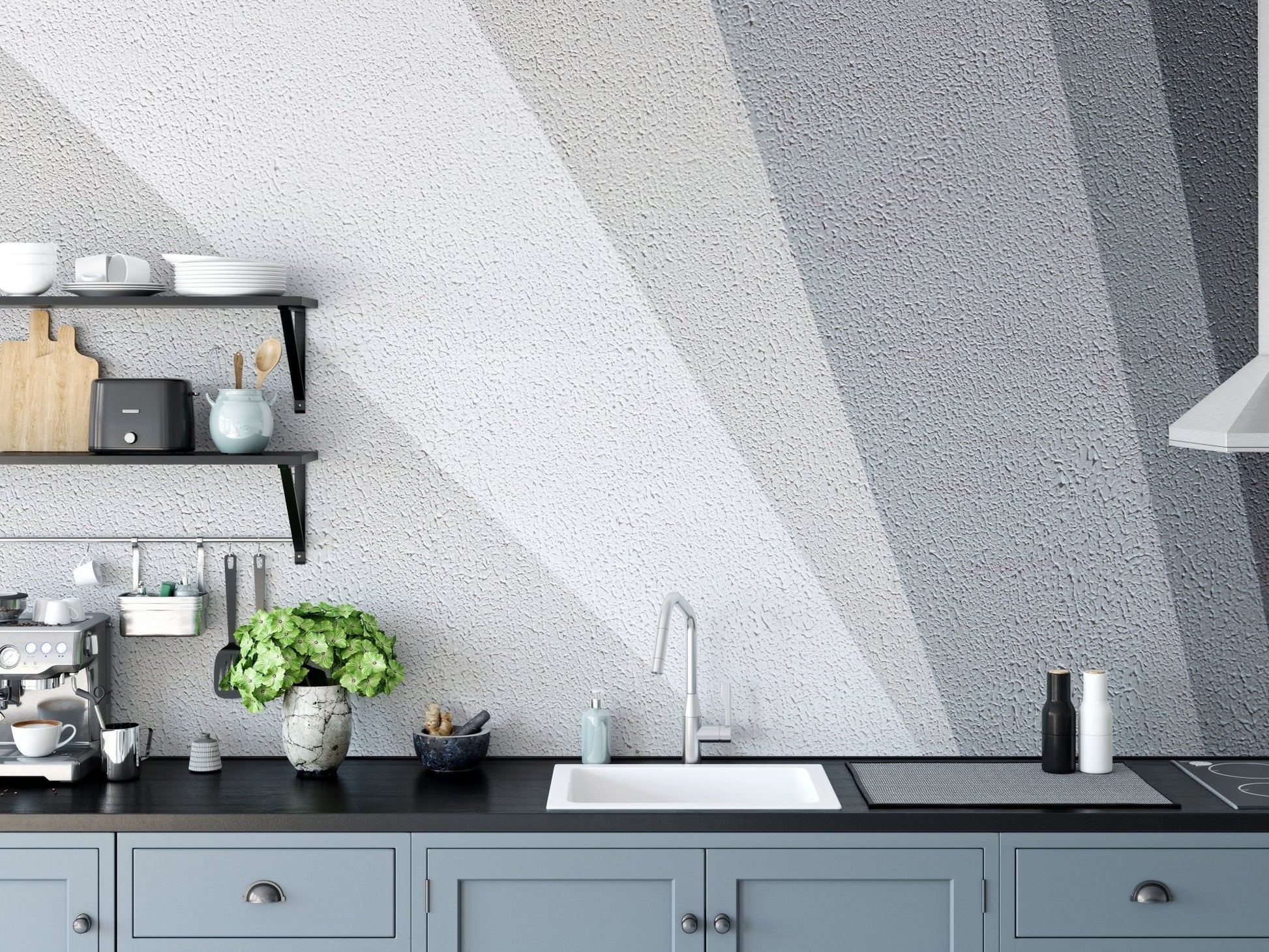 Gray Concrete Wallpaper Mural - Giffywalls A796