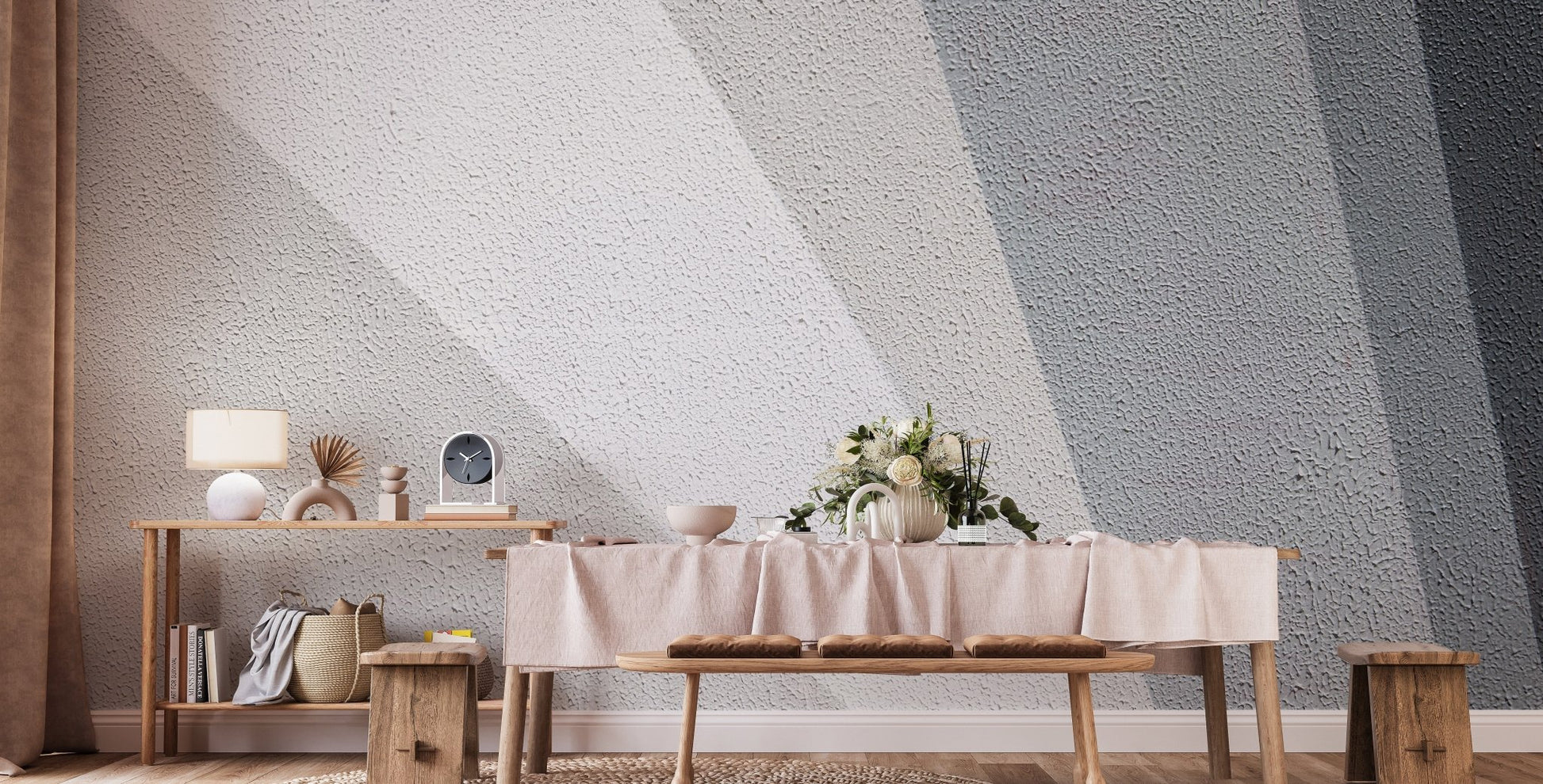 Contemporary gray wallpaper mural with concrete design A796