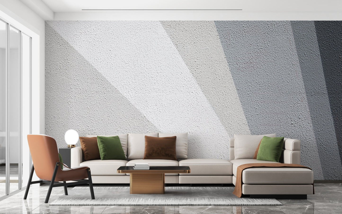 Abstract gray gradient wallpaper mural with texture. A796