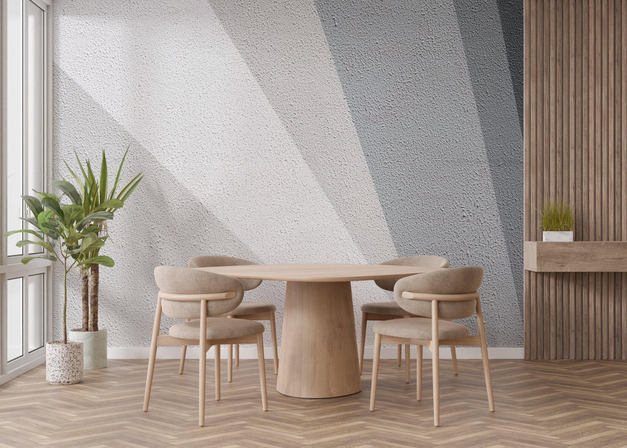 Minimalist gray concrete wallpaper mural A796