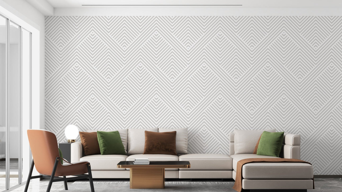 Abstract gray geometric lines wallpaper
