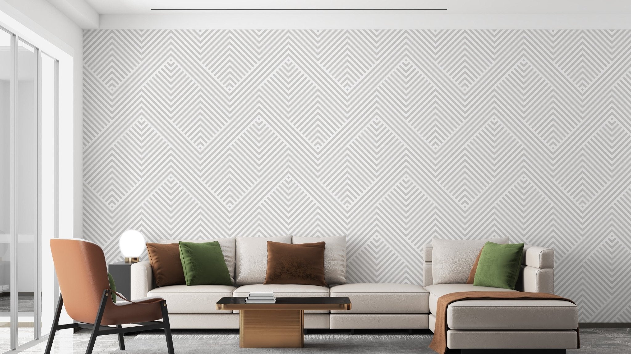 Abstract gray geometric lines wallpaper
