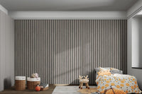 Gray Grunge Striped Wallpaper for Walls
