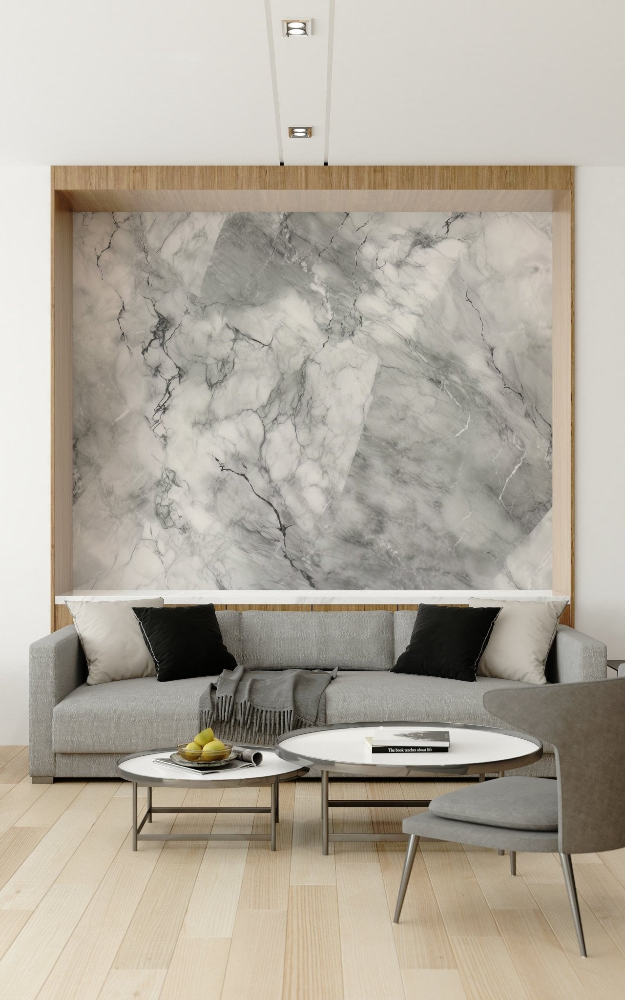 A serene abstract texture wall mural for luxurious decor.