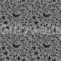 Artistic delicate silhouettes on Scandinavian Folk Bird Wallpaper wallpaper.