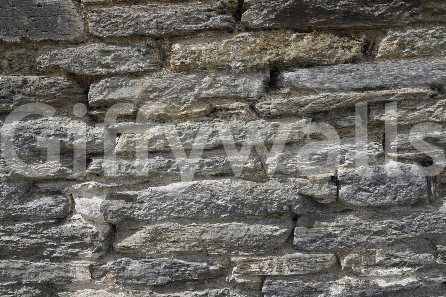 Modern bathroom design with gray stone wall mural., GD6061